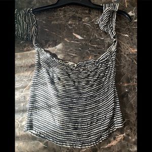 Cropped off the shoulder top